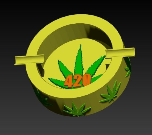 ashtray   .jpg STL file 420 ashtray・Template to download and 3D print, 3D_GUM