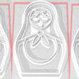 test.png Matryoshka Nesting doll Cookie Cutters