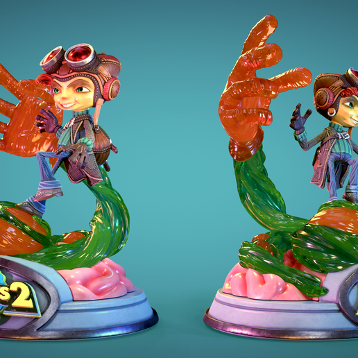 🎨 Razputin Aquato - Psychonauts 2 fan art 3d print figurine・ 3D File ...