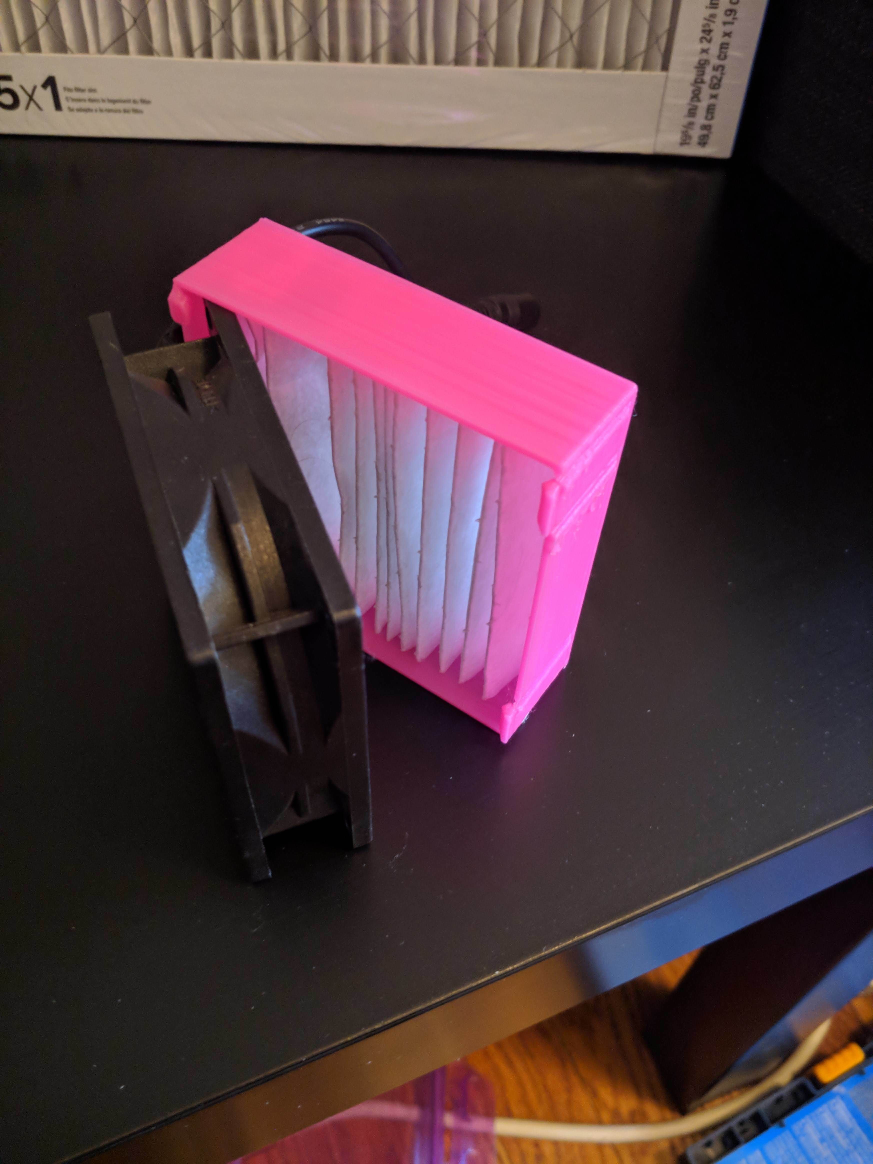 Download free STL file Computer fan filter housing (fume extractor