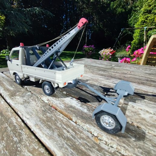 🚚 Kei Truck Keitruck D12 WPL 1/16 mini recovery truck conversion・ STL ...