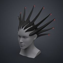 Kenpachi_Hair-3Demon.jpg Файл 3D Волосы Кенпачи Зараки - Bleach・3D-печать дизайна для загрузки