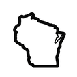 Wisconsin.png Wisconsin Cookie Cutter STL File - 4 inches