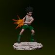 wip36.jpg Gon Freecss - Hunter x Hunter 3d print Statue - Figurine