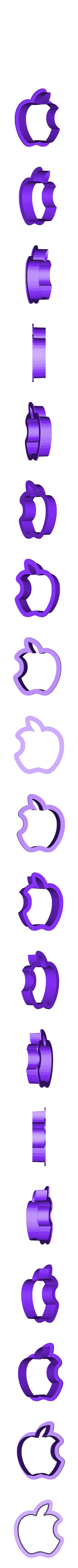 apple.stl Famous Brands cookie cutter set