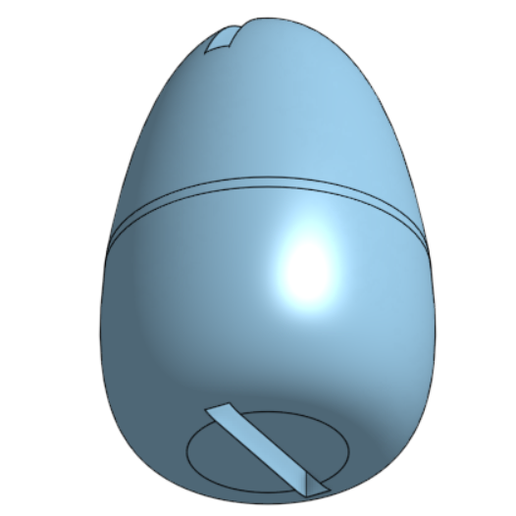 Armwrestling Ellipsoid handle Ø40 3D model