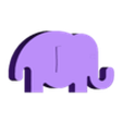 letter_elephant_i.stl Linkable Elephants - Letters & Numbers (Redesign/Remix)