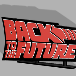 Anglais.png Back to the future LED Lamp 3D print model