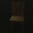 Silla-madera-vieja3.png Miniature chair for collection