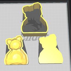 1.jpg STL file Bath Bomb Crinkle Bear・3D printing model to download