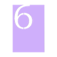 6TableNumber.stl Numéros de table minimalistes 1-22