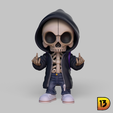 Miniprint-R001-SkullAI-14.png 3D file MiniPrint R001 - Skull AI・3D printer model to download