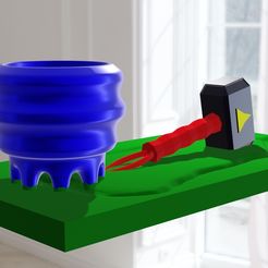 macetamartillo.jpg Archivo STL gratis Martilleta (Maceta con martillo) #PLANTERSXCULTS・Diseño de impresión 3D para descargar