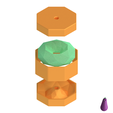 1.png OCTAGON DONUT BATH BOMB SOLID SOAP PRESS MOLD