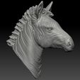 2.jpg 3d print model of Zebra head.