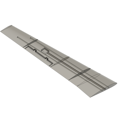 🛩️ RC Airplane Wing 1500mm – NACA 2412 – 3D Printable Modular Wing with ...