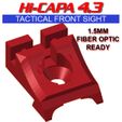 A-Hi-Capa-Sight-43-New-Again-Raised-Tactical-Sight-Model-C-06.jpg AIRSOFT SEULEMENT TOKYO MARUI TM CLONES COMPATIBLE 2011 HI CAPA 4.3 SIGHT RAISED TACTICAL REAR FIBER OPTIC SIGHT READY