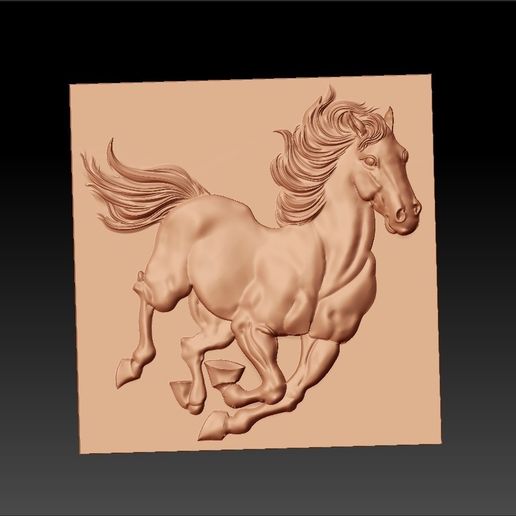 running horse 3D model