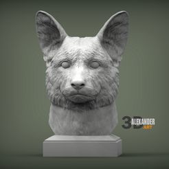 Cardigan-Corgi-Bust-1.jpg Cardigan Corgi Busto Modelo impreso en 3D