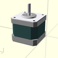 nema17front2.png 3D-Datei NEMA17-Modell v0 kostenlos・Design für 3D-Drucker zum herunterladen