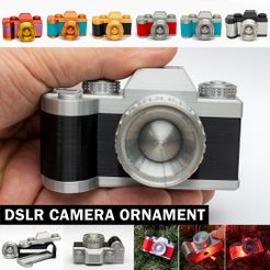 Group-Camst.jpg STL-Datei Kamera Ornament für Weihnachten/Feiertage/Dekoration kostenlos herunterladen • Modell für den 3D-Druck, jaypierstorff