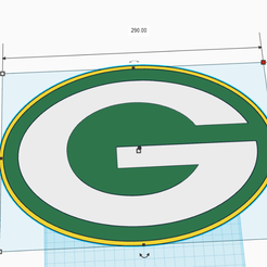 Greenbay-29cm.png STL file Green Bay Packers Wall Art・3D printer design to download