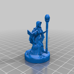 MageTomestaff7BHG.png Free STL file Mage with Tome - 8 Staff Options - Support Free Mini 28mm・3D printable model to download