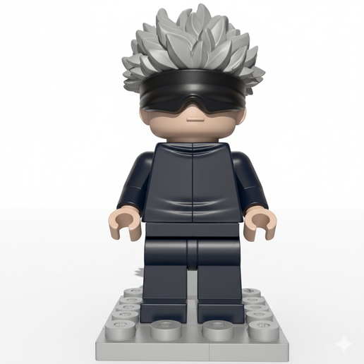 Satoru Gojo - LEGO Minifigure Style 3D Model