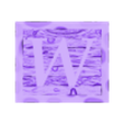 (W) 1 Piece.stl Rustic Picture Frame Alphabet