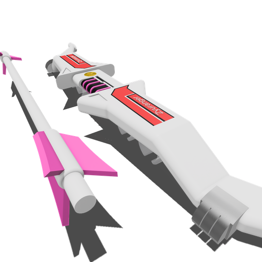 🏹 PINK RANGER BOW AND ARROW-MMPR WEAPON・ 3D File for 3D printing・Cults