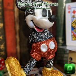 MICKEY.jpg STL file Disney Ornamental #1 - Mickey Mouse・Design to download and 3D print
