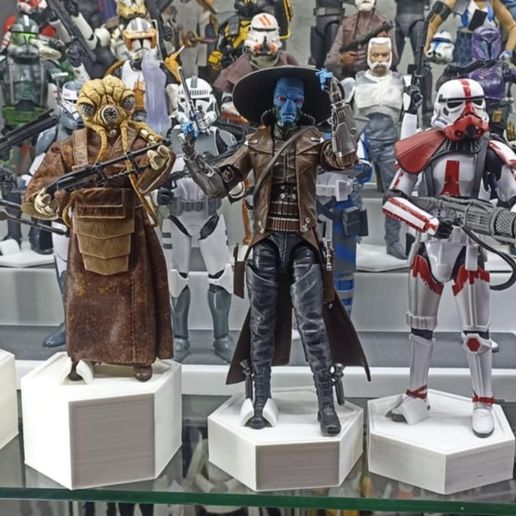 Hex Riser - Hex Stand for Action Figures・ 3D File for 3D printing・Cults