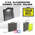 1:14-square-number-plate-holder-info.jpg 1/14 Suporte de chapa de matrícula quadrada iluminada e chapa