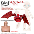dd.png [KABBIT ADDON] Lil Devil Winged Chest for Kabbit BJDs - (For FDM and SLA Printing)