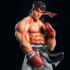 🗿 Ryu | Street Fighter・ 3D File for 3D printing・Cults