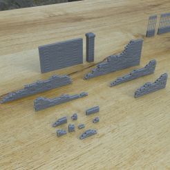 Outdoor_Wall_Fence_03.jpg Archivo 3D 27 ACTIVOS VALLA 1/35 PARA DIORAMA・Modelo de impresora 3D para descargar