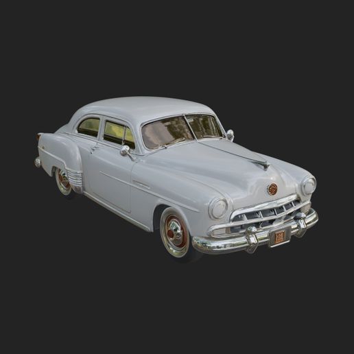 Vintage Sedan Car Model Design 3 - 3D Print Model