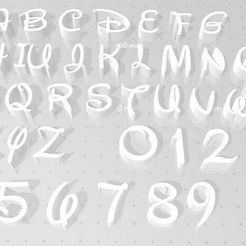 disney-stamps.jpg Free STL file Disney alphabet Stamps・3D printing idea to download