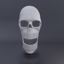 1.png Archivo STL Brook One Piece mask - 3D print model・Modelo para descargar y imprimir en 3D