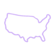 USA.STL USA cookie cutter