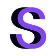 S.STL Arial font - all CAPS - A through Z