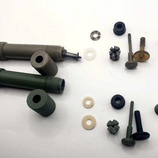 2 - DUMMY M81 Fuse Igniter Spring Loaded - Plastic Replica