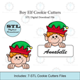 Etsy-Listing-Template-STL.png Boy Elf Cookie Cutter Set | STL File