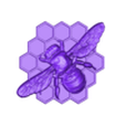 bee making honey.stl bee making honey STL model, CNC router engraver, artcam, aspire, cnc files, wood, art, wall decor, CNC