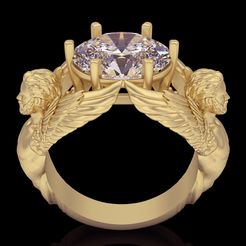keyshot-jewelry-scene-setup-set-3.10488.jpg Fichier STL Bague d'ange・Objet imprimable en 3D à télécharger