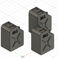Jerrycan-d'essence-50L.png Fichier STL 1/18 Jerrican d'essence / Gasoline canister diecast・Plan à imprimer en 3D à télécharger