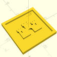 castle-solid.png Castle Square – 3D Printable Game Token