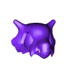 Cubone_Skull.obj OBJ-Datei Pokemon Cubone Schädel kostenlos・3D-Drucker-Modell zum herunterladen