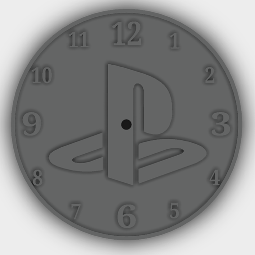 🎮 PlayStation clock・ STL File for 3D printing・Cults