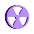 40. Cookie Cutter - Icon - Nuclear Radioactive - 8mm.stl Signe radioactif nucléaire - Fichier d'impression 3D en gras pour les gâteaux de science et d'Halloween